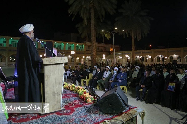 مراسم گرامیداشت شهدای مدافع امنیت بخش بیرم در لارستان برگزار شد