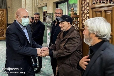 قالیباف در مراسم چهلمین روز شهادت شهید مدافع امنیت «پوریا احمدی»