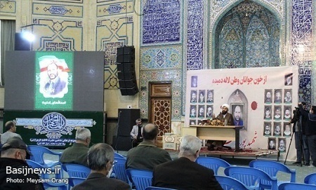 قالیباف در مراسم چهلمین روز شهادت شهید مدافع امنیت «پوریا احمدی»
