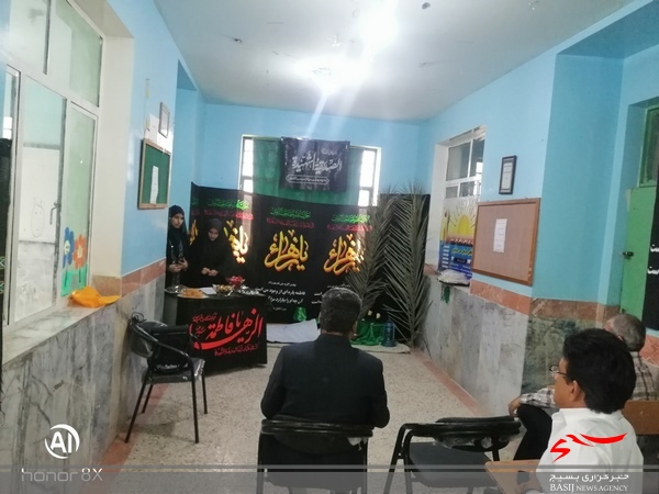 مراسم ایام فاطمیه در مدارس شهر دلوار برگزار شد
