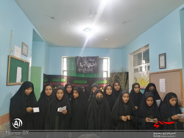 مراسم ایام فاطمیه در مدارس شهر دلوار برگزار شد