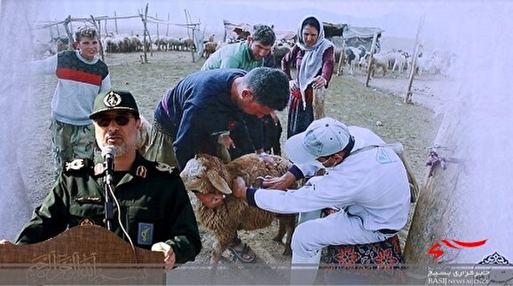 واکسیناسیون ۱۳۰هزار دام توسط نیروهای جهادگر بسیجی دررزمایش جهاد دامپزشکی دربشاگرد