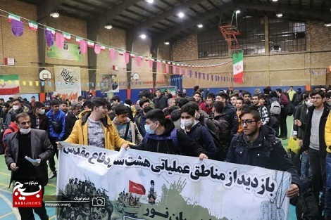 اردوی راهیان نور بسیجیان ناحیه شهید بهشتی به مناطق جنوب کشور