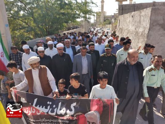 مردم شهر چاه مبارک حمله تروریستی کرمان را محکوم کردند