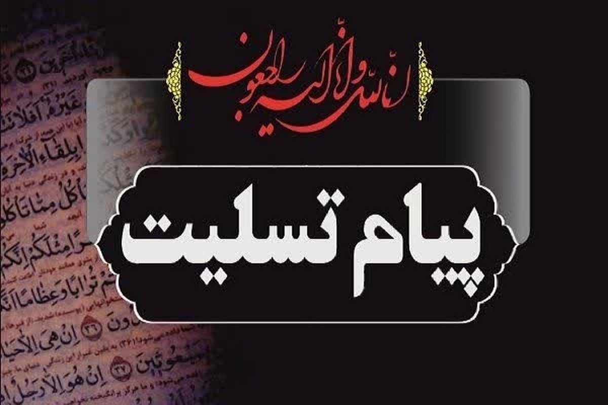 پیام تسلیت سرهنگ پاسدار صمد سلطانی در پی درگذشت مادر شهید عباس درهم پور