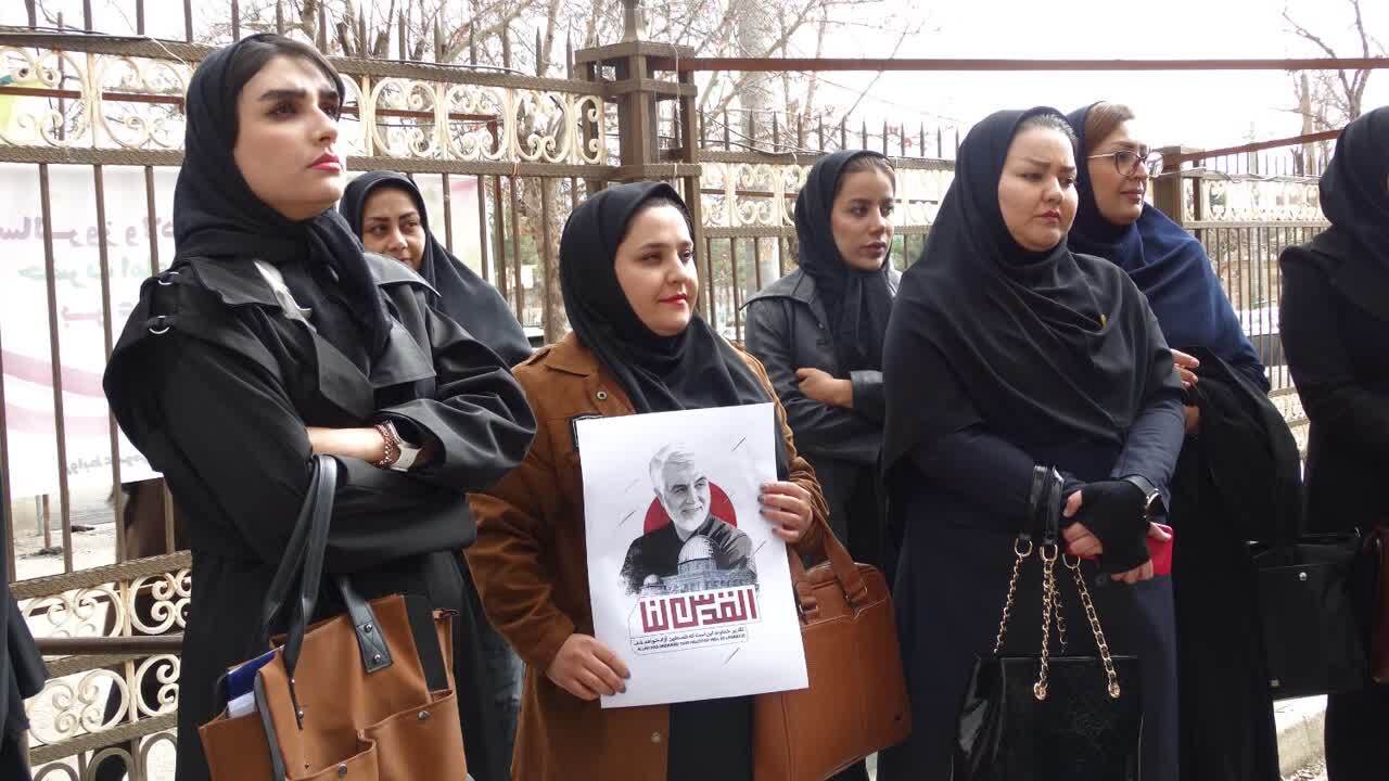 تجمع حقوق دانان انقلابی کهگیلویه و بویراحمد در اعتراض به جنایات صهیونیست ها در غزه