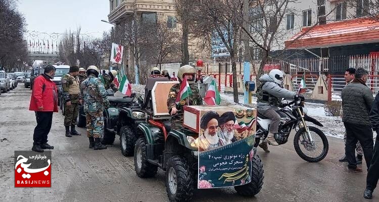 رژه خودرویی و موتوری در اردبیل + تصویر و فیلم