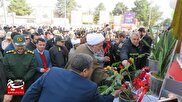 آیین گلبارن تمثال امام خمینی(ره) در درگز+تصاویر