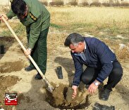 اجرای پویش کاشت نهال به نیت حاج قاسم در درگز+تصاویر