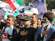 قابی ماندگار از شکوه حضور مردم و مسئولان درگزی در راهپیمایی ۲۲ بهمن+تصاویر