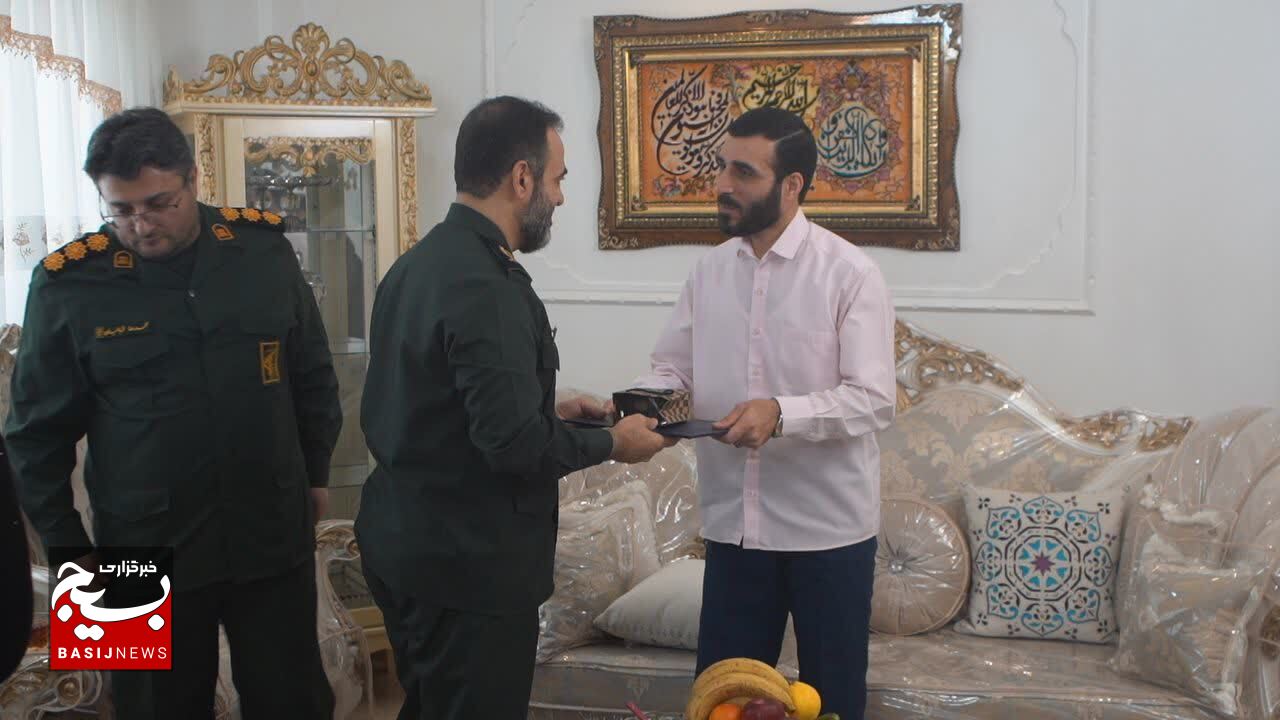 دیدار فرمانده سپاه قدس گیلان با جانبازان