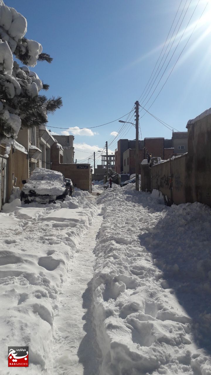 بارش برف در اردبیل