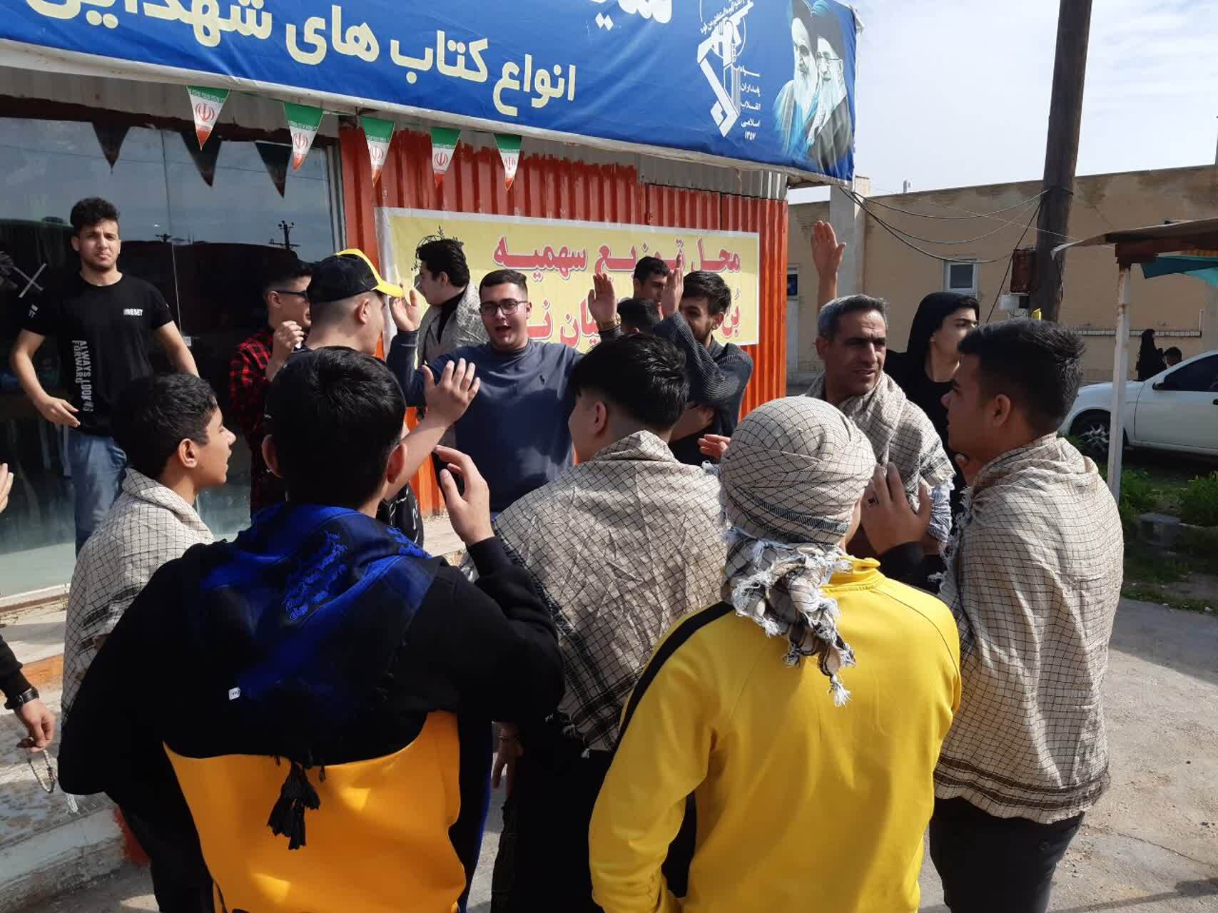 بازدید دانش آموزان پسر بهارستانی از یادمان شهدای فتح المبین و پادگان دو کوهه