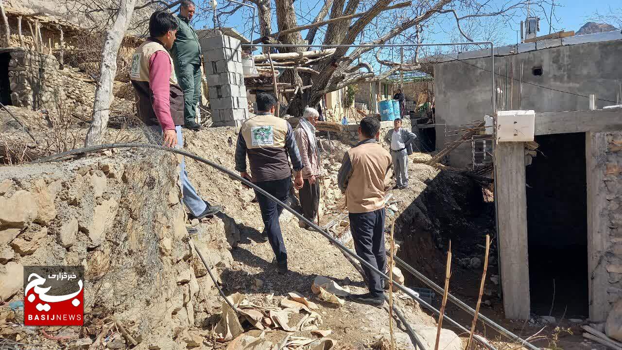 بسیج مهندسین عمران و معماری سپاه فتح پیگیر مشکلات عمرانی روستای دلی رچ