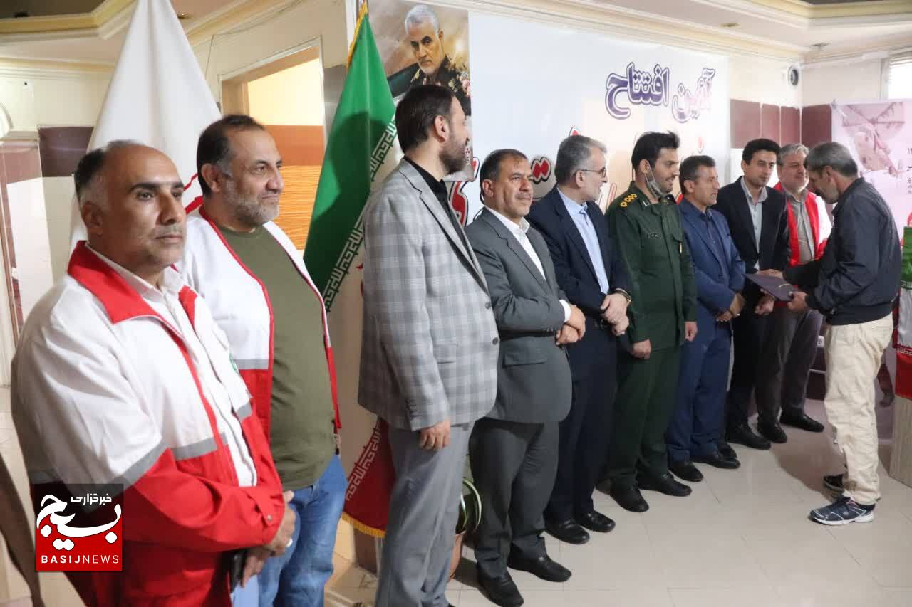 آئین افتتاح دو خانه هلال در شهرستان قدس