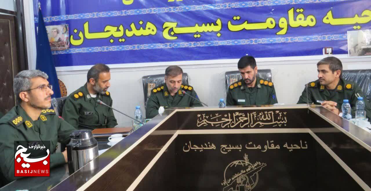 آئین معارفه جانشین فرمانده  سپاه ناحیه هندیجان برگزار شد