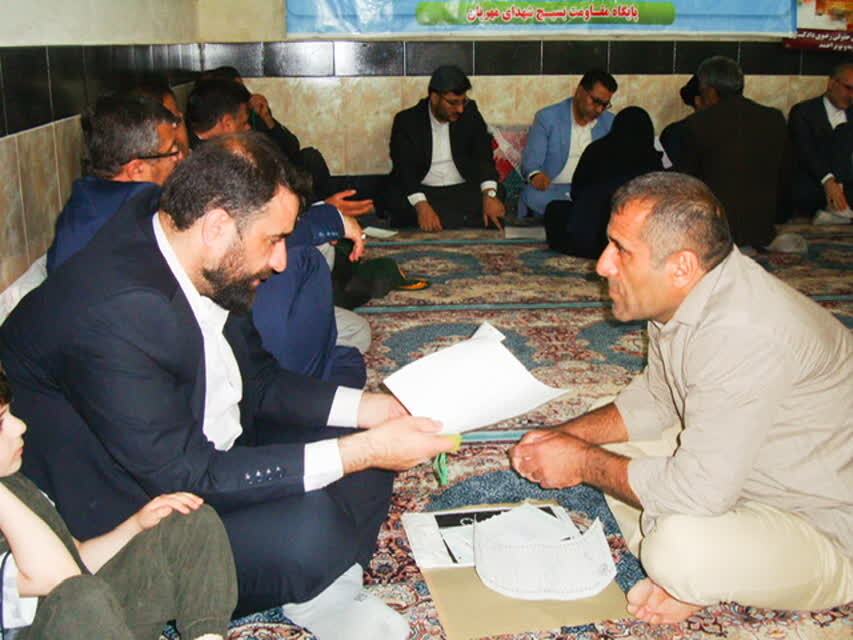 میز خدمت چهارشنبه های امام رضایی در روستای مهریان یاسوج