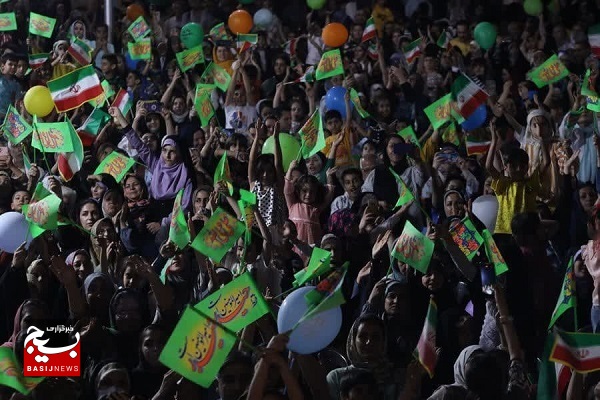 جشن بزرگ غدیر در شهرک گلستان شیراز با حضور ابودر روحی و اجرای سرود سلام فرمانده