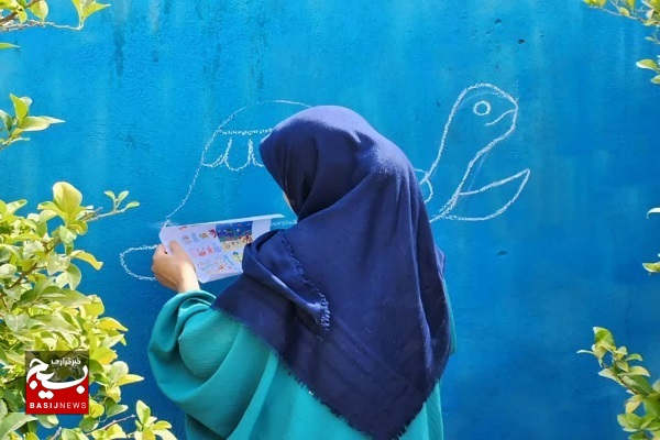 دبستان حاج حسین بختی کوی شهید سحرخیز زیباسازی شد + عکس