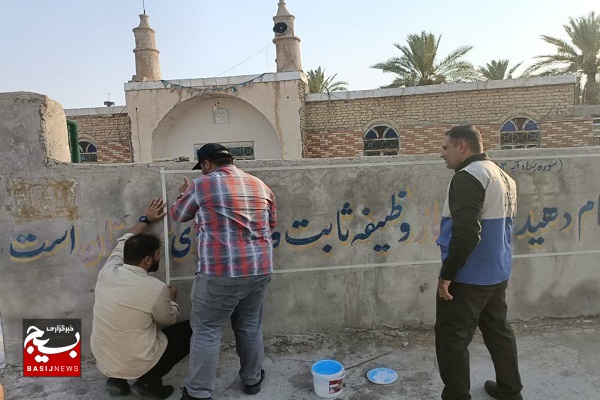 اردوی ۵ روزه گروه جهادی علویون در روستای تل گاو بخش جره و بالاده کازرون در حال اجراست+عکس
