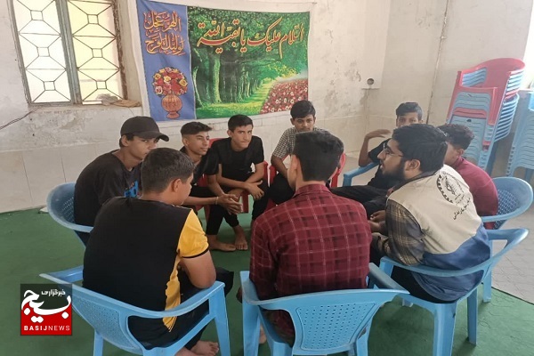 اردوی ۵ روزه گروه جهادی علویون در روستای تل گاو بخش جره و بالاده کازرون در حال اجراست+عکس
