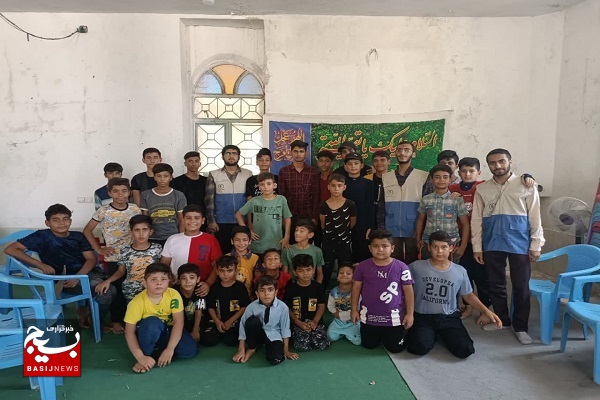 اردوی ۵ روزه گروه جهادی علویون در روستای تل گاو بخش جره و بالاده کازرون در حال اجراست+عکس