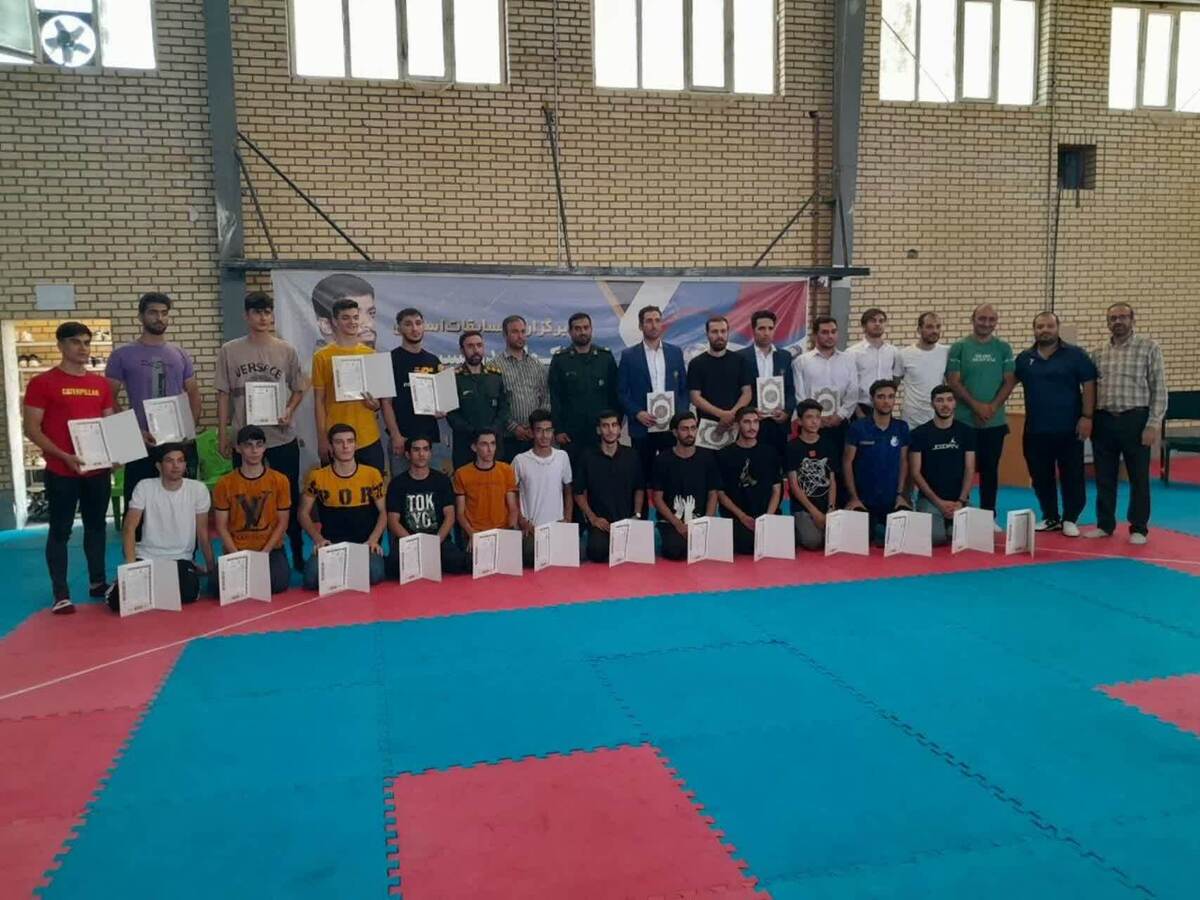 برگزاری مسابقات استانی انتخابی تکواندو بسیج گرامیداشت شهید میوه چین