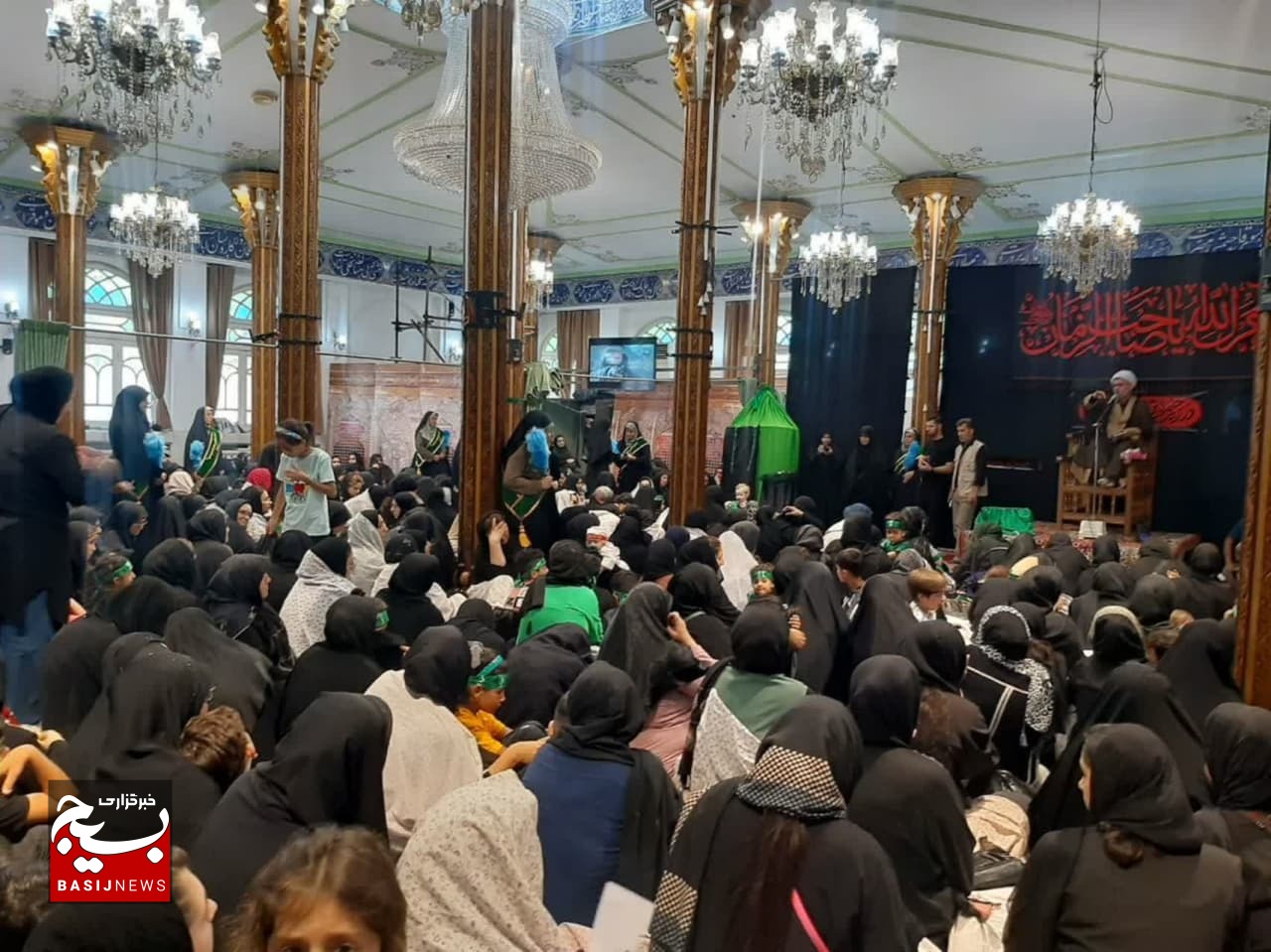 اینجا شیرخوارگان حسینی میدان دار هستند + عکس