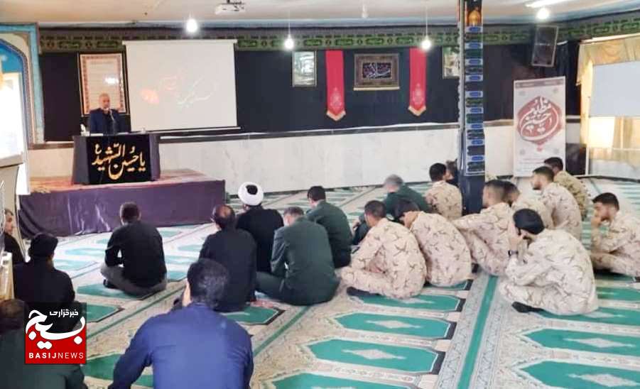مشق عشق و عزاداری هیأت ثار الله سربازان ولایت در ناحیه کاشمر + عکس