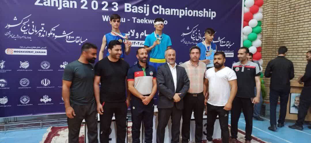 کسب مدال طلای ووشوکار کهگیلویه و بویراحمد در مسابقات ووشو قهرمانی بسیج سراسر کشور