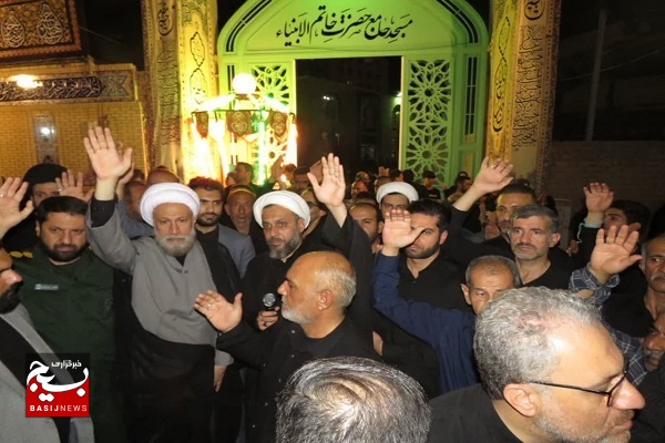 عزاداری هیات‌های شهرک‌های شمال غرب شیراز با حضور امام جمعه شیراز