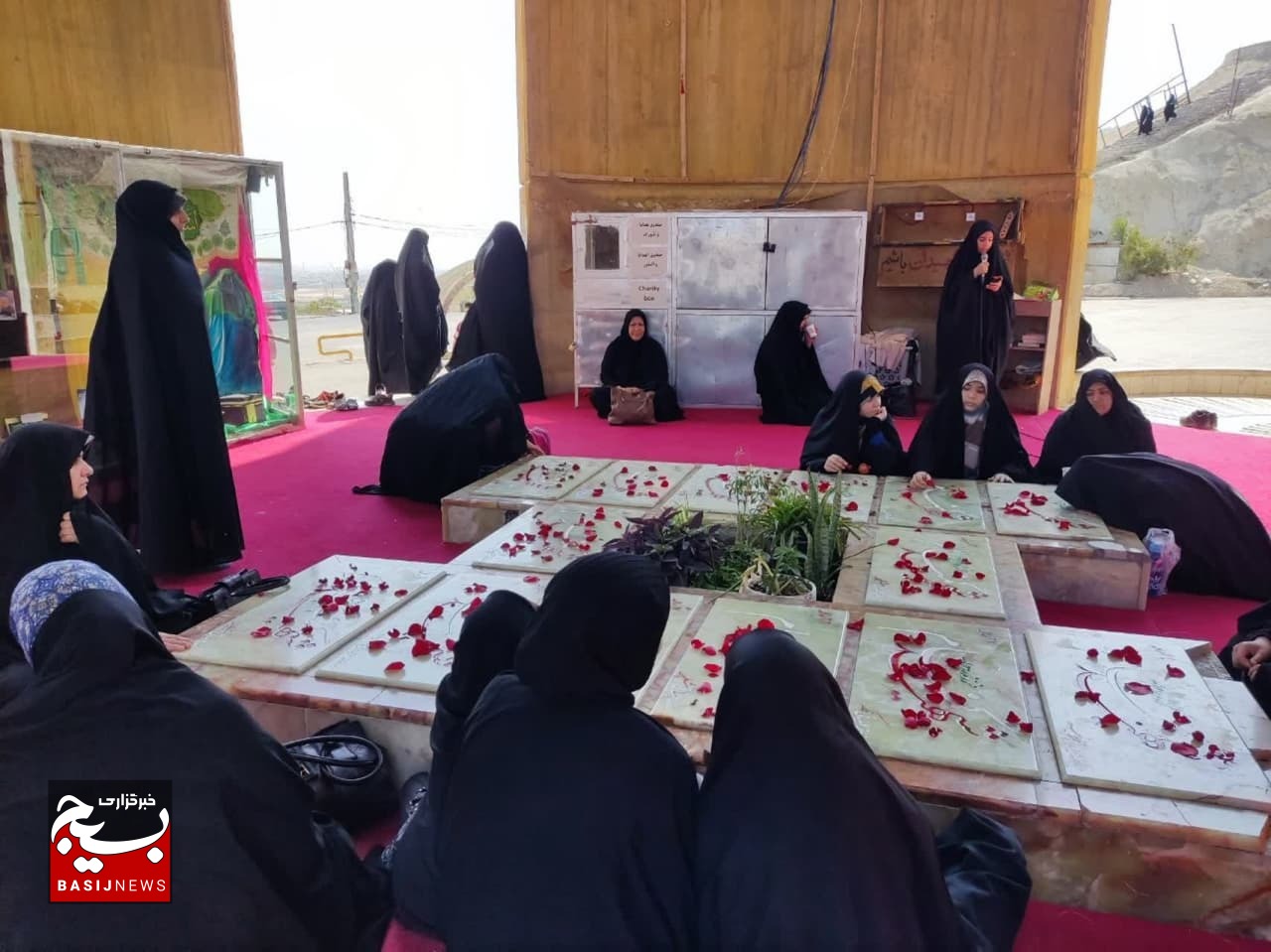 بهشت گردی در حریم یادمان شهدای گمنام کوه خضر نبی (ع) قم