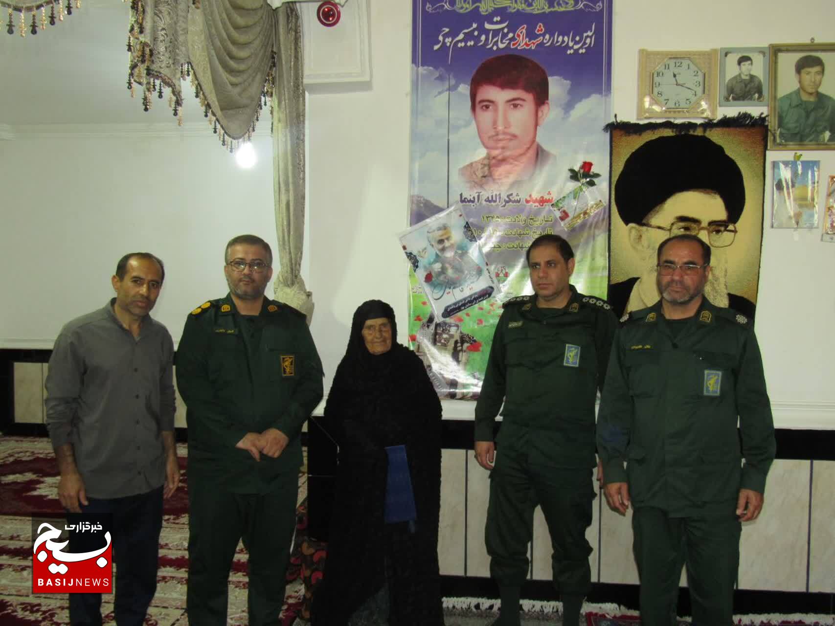 سرکشی از خانواده شهدای پاسدار شهرستان چرام