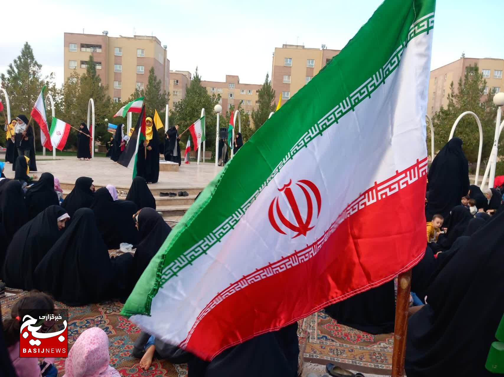 بانوان پردیسانی با کودکان مظلوم فلسطین هم نوا شدند