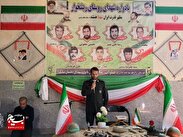 آیین گرامیداشت هفت شهید گلگون کفن روستای ریشخوار درگز + عکس