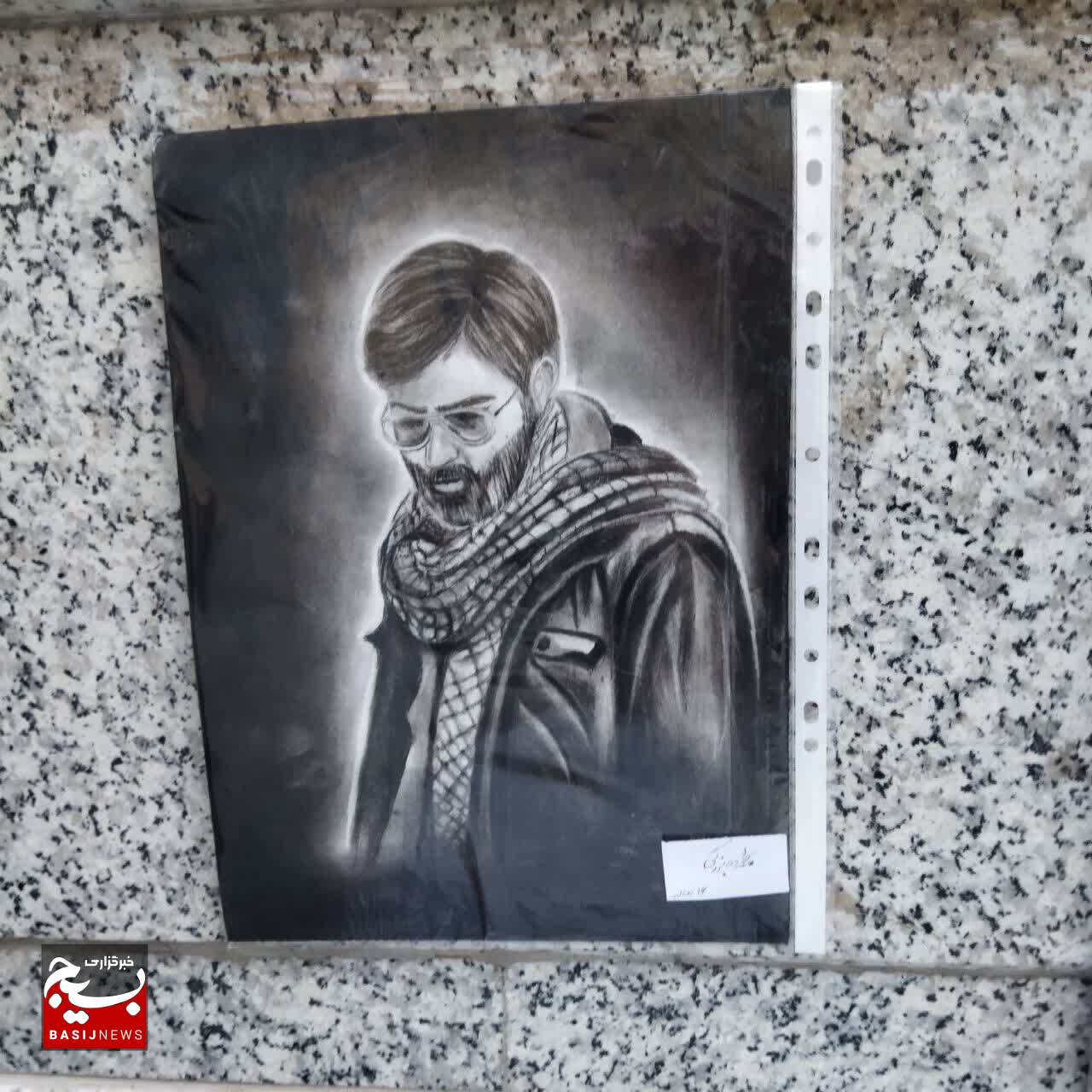 رونمایی از آثار هنرجویان هنر در پایگاه حکیمه خاتون
