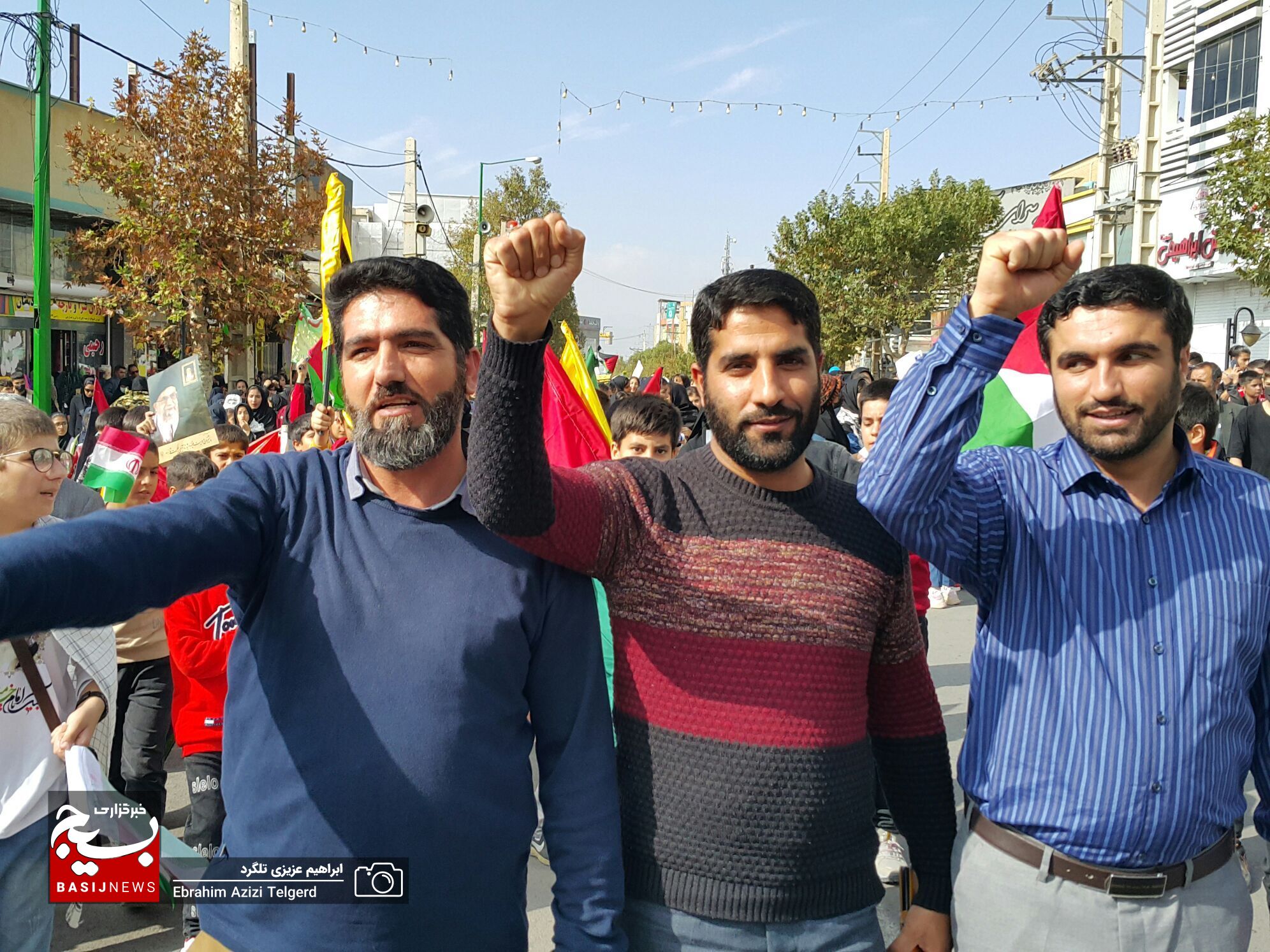 تصاویری باشکوه از راهپیمایی ۱۳ آبان‌ در یاسوج