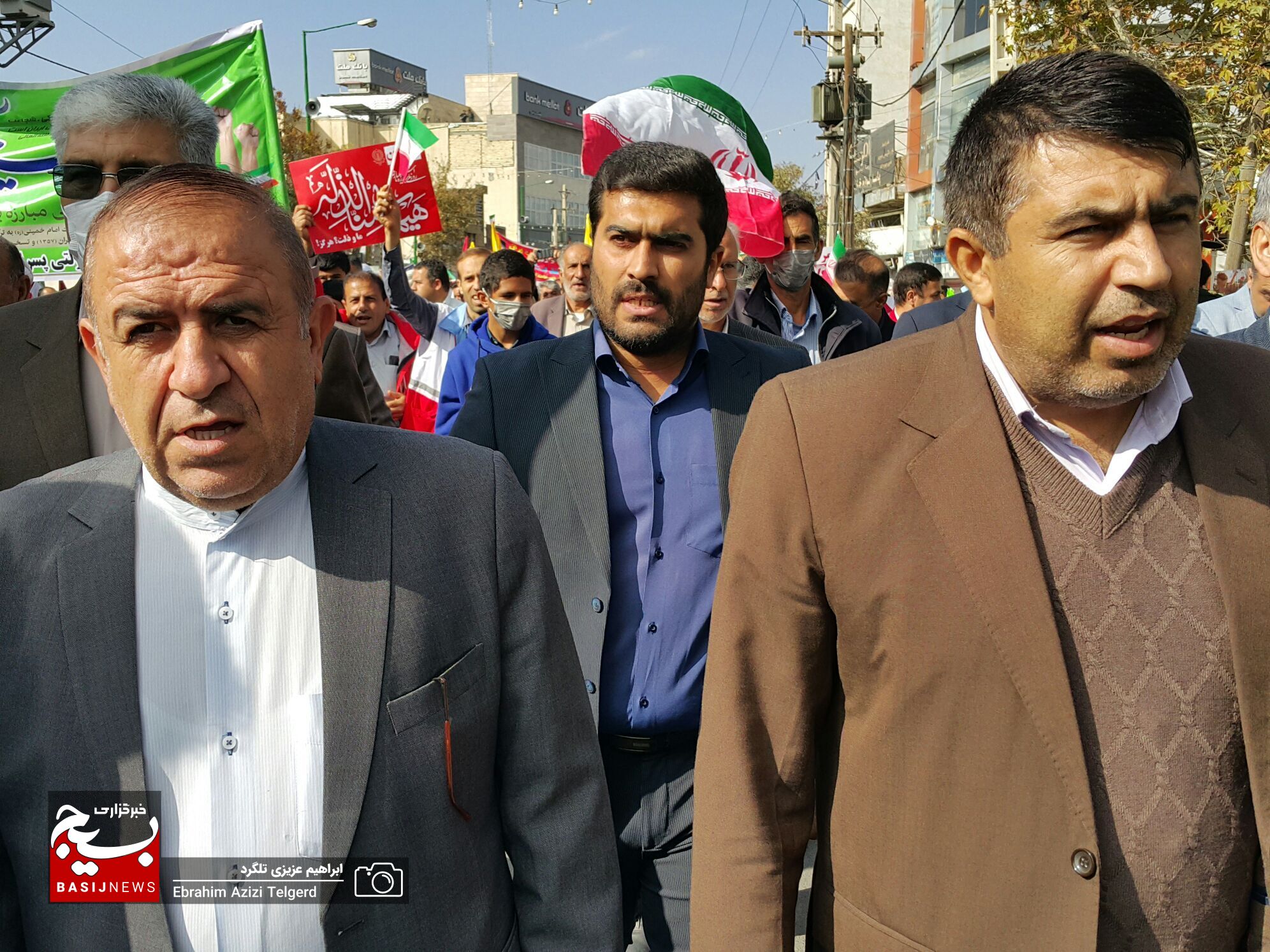 تصاویری باشکوه از راهپیمایی ۱۳ آبان‌ در یاسوج