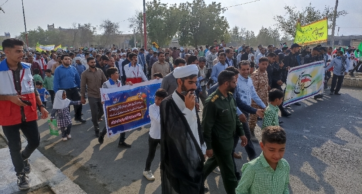 خروش دانش آموزان منوجانی  در دفاع از مظلومان فلسطین