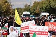 خروش با شکوه مردم فراهان در راهپیمایی ۱۳ آبان