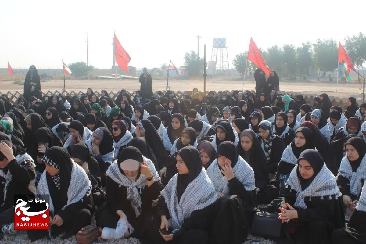 حضور دانش آموزان سپاه ناحیه امام سجاد (ع) قزوین در اردوی راهیان نور 