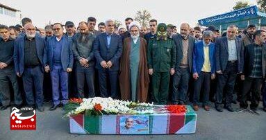 مراسم تشییع پیکر شهید مدافع حرم محمد رضا یعقوبی در رشت