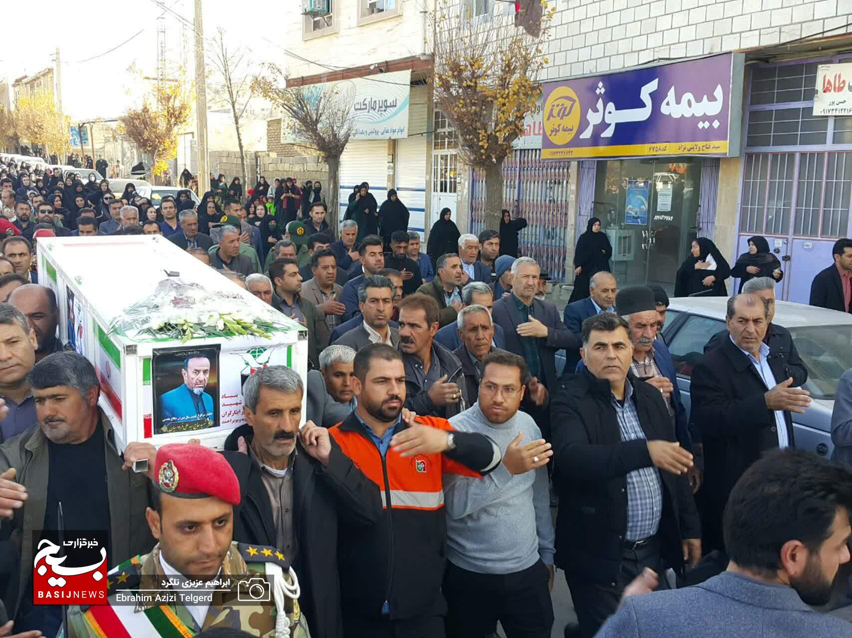 تشییع باشکوه پیکر جانباز شهید سید علی فردوسیان در یاسوج +( تصاویر)
