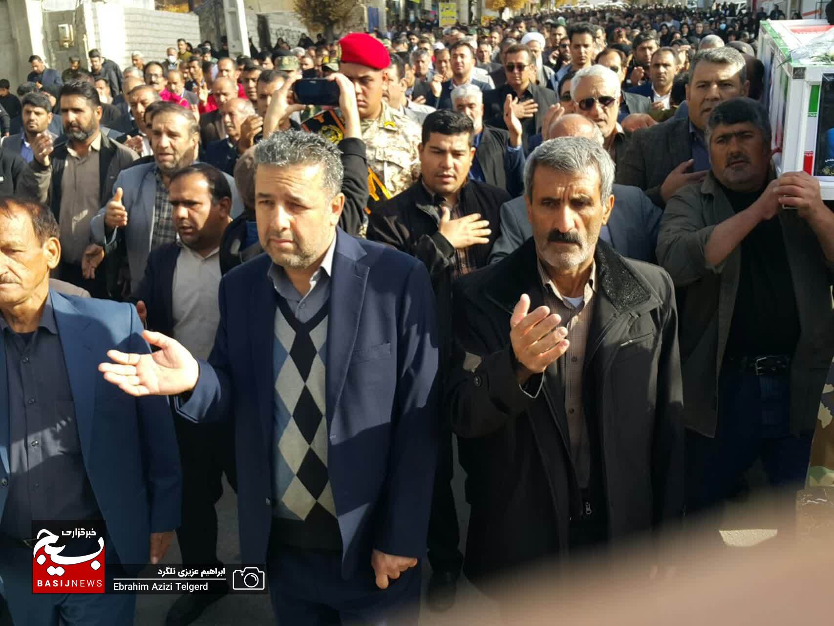 تشییع باشکوه پیکر جانباز شهید سید علی فردوسیان در یاسوج +( تصاویر)