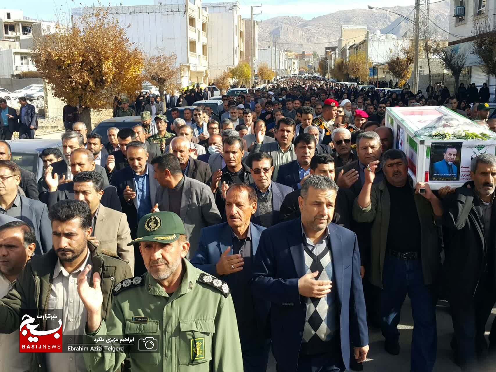 تشییع باشکوه پیکر جانباز شهید سید علی فردوسیان در یاسوج +( تصاویر)