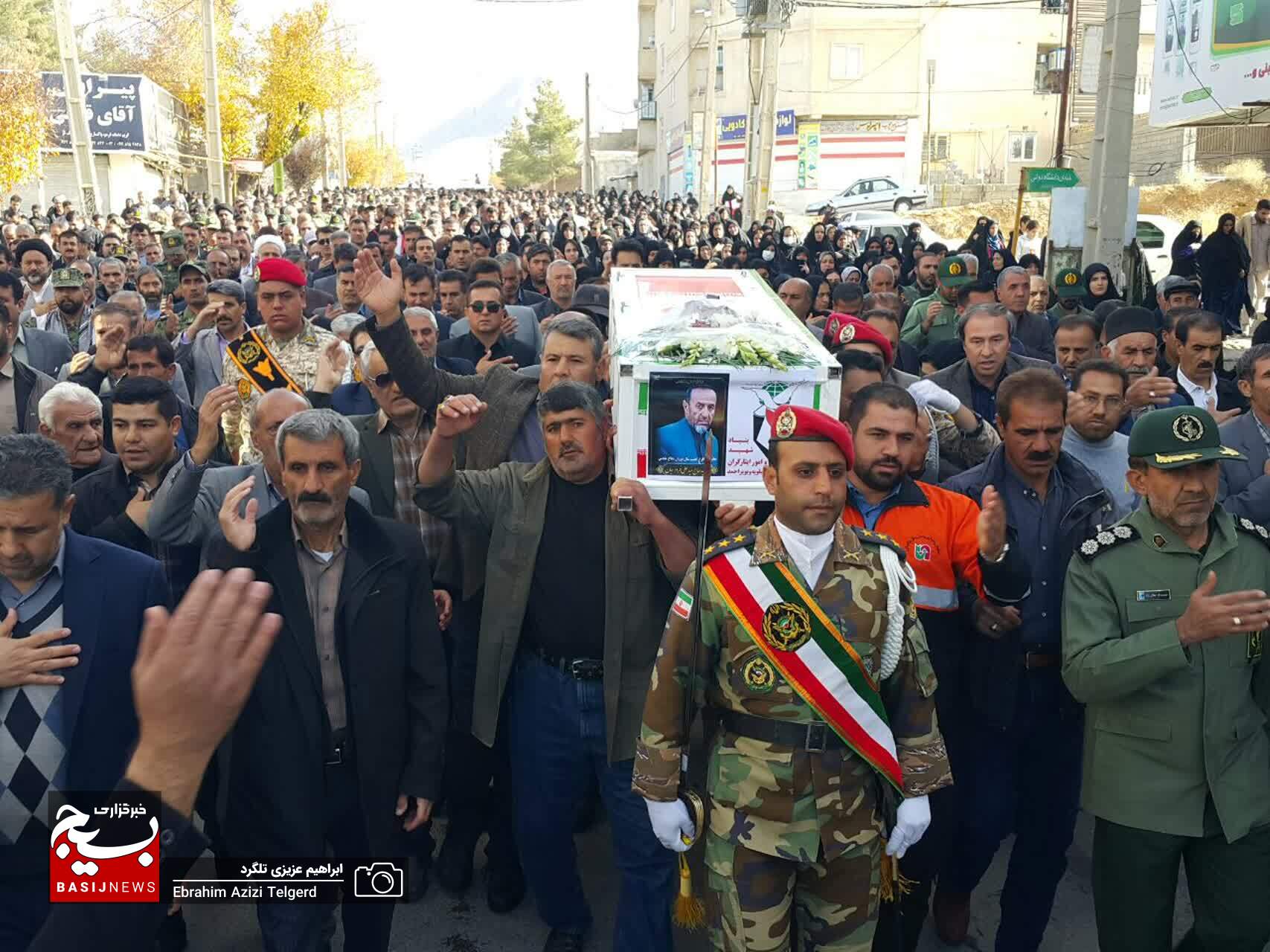 تشییع باشکوه پیکر جانباز شهید سید علی فردوسیان در یاسوج +( تصاویر)