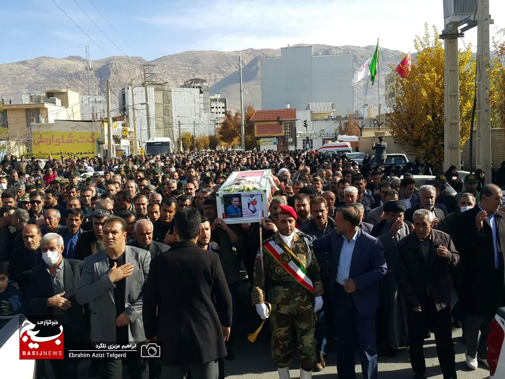تشییع باشکوه پیکر جانباز شهید سید علی فردوسیان در یاسوج +( تصاویر)