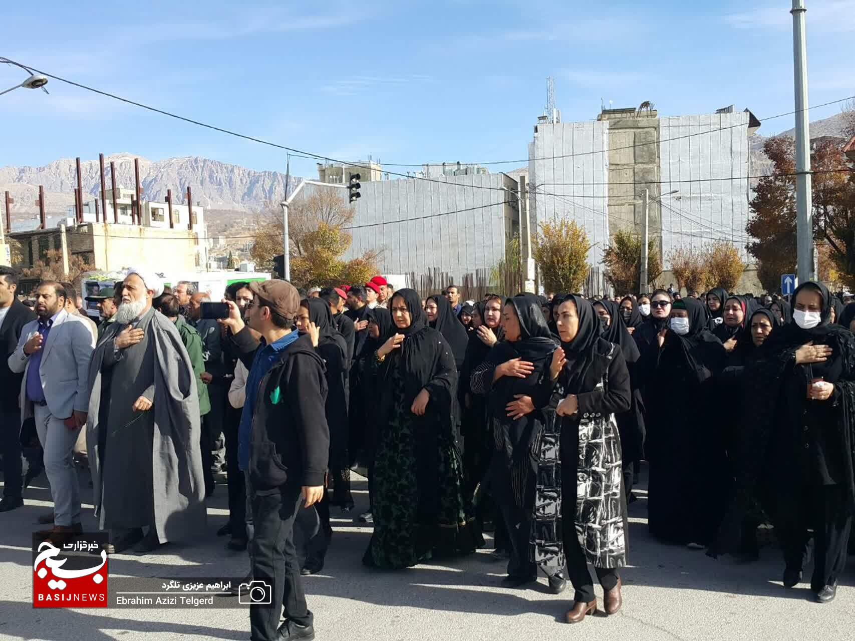تشییع باشکوه پیکر جانباز شهید سید علی فردوسیان در یاسوج +( تصاویر)