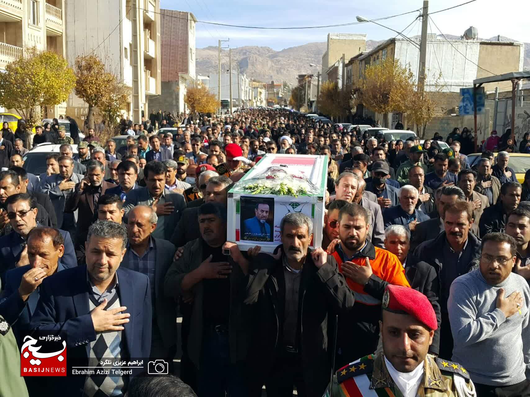 تشییع باشکوه پیکر جانباز شهید سید علی فردوسیان در یاسوج +( تصاویر)