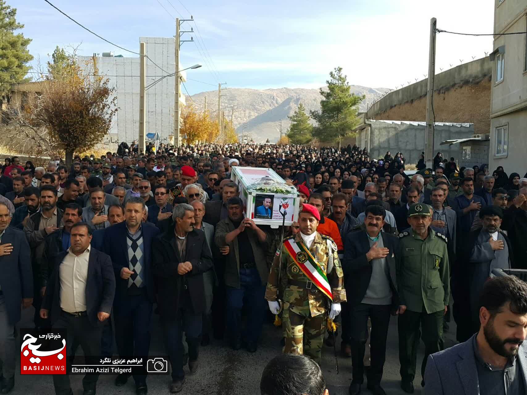تشییع باشکوه پیکر جانباز شهید سید علی فردوسیان در یاسوج +( تصاویر)